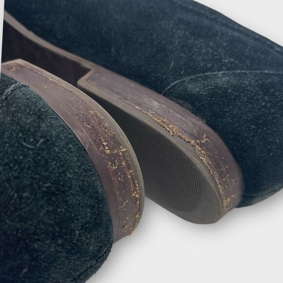 Tommy Hilfiger Black Suede Loafer Sz 8 Office Pretty Preppy Core - Picture 10 of 10